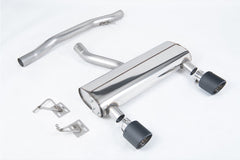 Milltek Audi TT 3.2 V6 QUATTRO COUPE & ROADSTER (2003 to 2006) Non Cat-back Exhaust Resonated (louder) with Carbon Fibre JET-115 Tips