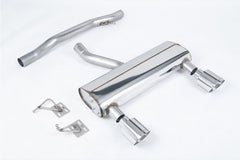 Milltek Audi TT 3.2 V6 QUATTRO COUPE & ROADSTER (2003 to 2006) Non Cat-back Exhaust Resonated (louder) with Polished GT-115 Tips