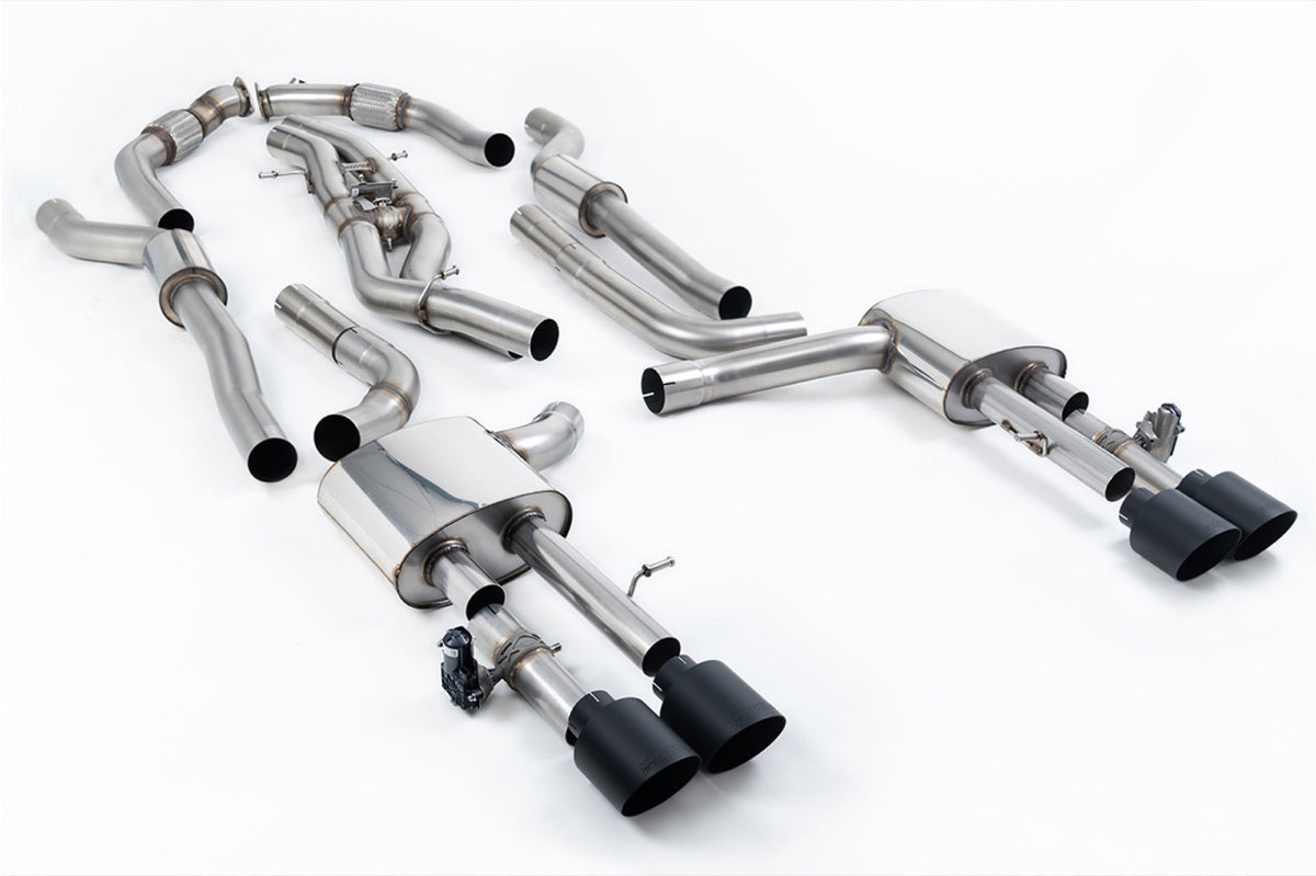 Milltek Audi S8 D5 4.0 TFSI V8 SALOON / SEDAN Cat-back Exhaust - LONG WHEEL BASE (NON OPF/GPF US/ROW MODELS) (2020 and Later) - EC Approval Awaiting Testing
