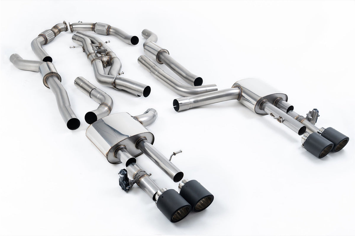 Milltek Audi S8 D5 4.0 TFSI V8 SALOON / SEDAN Cat-back Exhaust - LONG WHEEL BASE (NON OPF/GPF US/ROW MODELS) (2020 and Later) - EC Approval Awaiting Testing