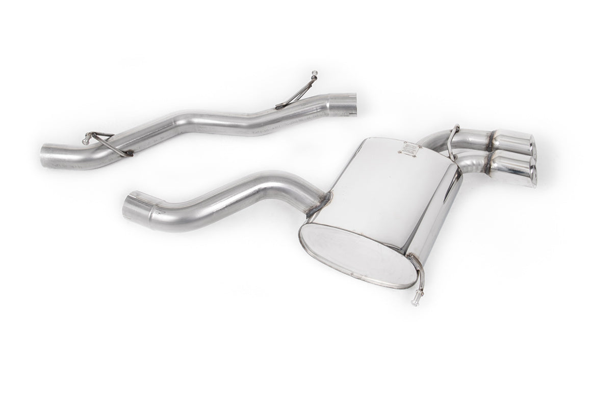 Milltek Audi RS6 C5 V8 Cat-back Exhaust BI-TURBO SALOON & AVANT (2002 to 2004) Non-resonated (louder)