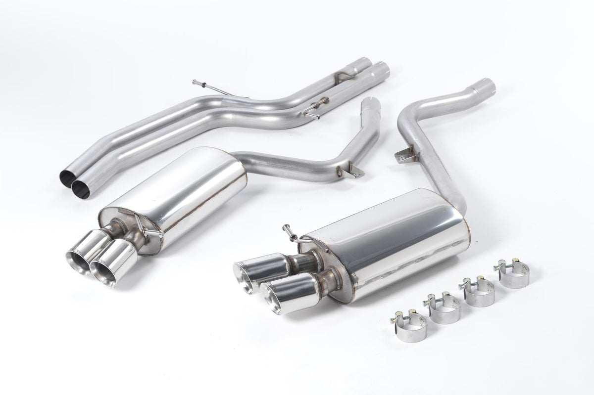 Milltek Audi S5 4.2 V8 B8 COUPÉ (MANUAL ONLY) (2007 to 2011) Cat-back Exhaust - Non-resonated (louder). Manual-only