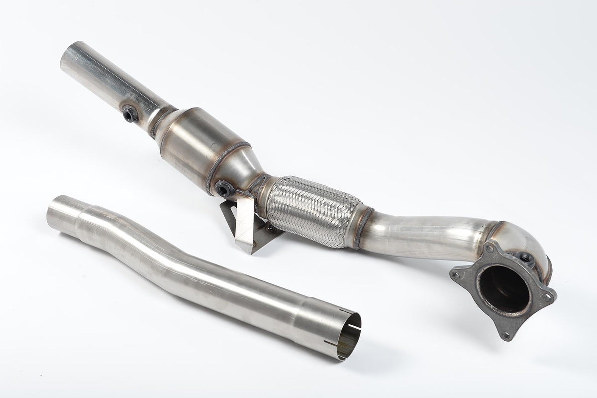 Milltek Audi TT MK2 TTS QUATTRO (2008 to 2014) - Cast Downpipe with 200 Cell HJS High Flow Cat. For use with the 2.75 and requires a Stage 2 ECU remap.