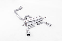 Milltek Audi TT MK2 2.0 TFSI 2WD (2006 to late-2011) Dual GT100, requires valance from the 3.2 V6 model