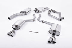 Milltek Audi S5 3.0 TFSI B8 SPORTBACK (2010 to 2011) EC-Approved. Quad Polished Tips.