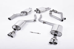 Milltek Audi S5 3.0 TFSI B8 SPORTBACK (2010 to 2011) EC-Approved. Quad Polished Tips.