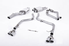 Milltek Audi S5 3.0 TFSI B8 COUPÉ & CABRIOLET (S TRONIC) (2009 to 2011) Race Version (not recommended for road use). Quad Polished Tips