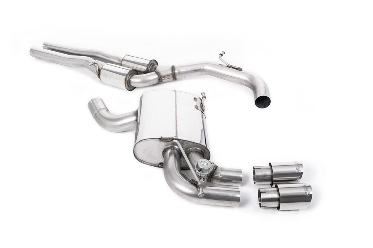 Milltek Audi RS3 SPORTBACK S TRONIC (8P) (2011 to 2012) Polished Tips. Includes Active Exhaust Valve.