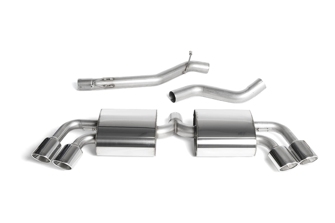 Milltek Audi RS6 C5 V8 Cat-back Exhaust BI-TURBO SALOON & AVANT (2002 to 2004) Non-resonated (louder)