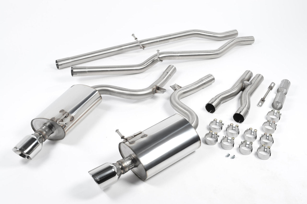 Milltek Audi RS6 C5 V8 Cat-back Exhaust BI-TURBO SALOON & AVANT (2002 to 2004) Non-resonated (louder)