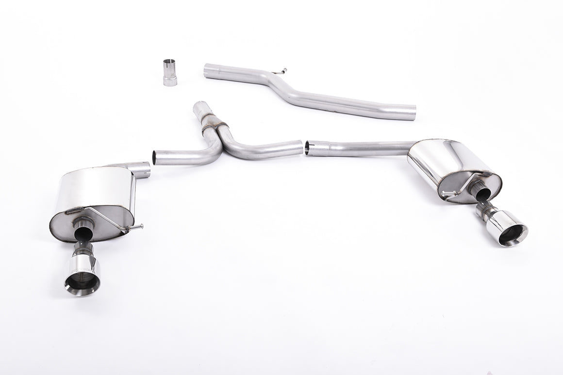 Milltek Audi A5 COUPÉ 2.0 TDI (2007 to 2012) Dual Outlet. Requires A4 3.2 S line dual-outlet rear valance