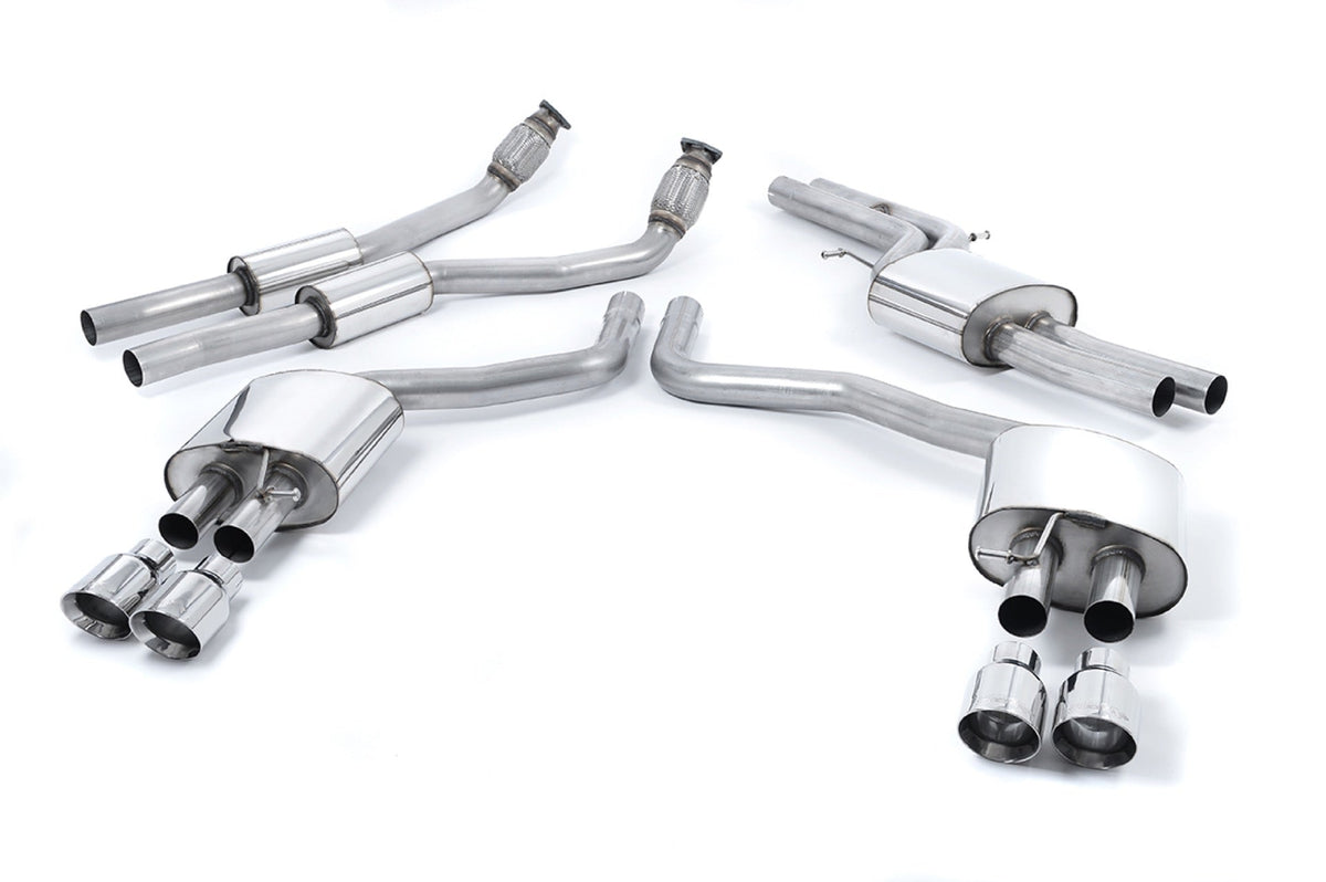 Milltek Audi Golf MK7.5 R 2.0 TSI 310PS Cat-back Exhaust (NON-GPF EQUIPPED MODELS ONLY) - 76MM & EC APPROVED SYSTEMS (2017 to 2021) - Recommended with Valve Delete Modules SSXAU405 to prevent ECU fault codes