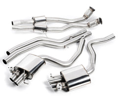 Milltek Audi RS4 B8 4.2 FSI QUATTRO AVANT (2012 to 2015) Cat-back Exhaust - Non-resonated (louder). Uses OE tailpipe trims