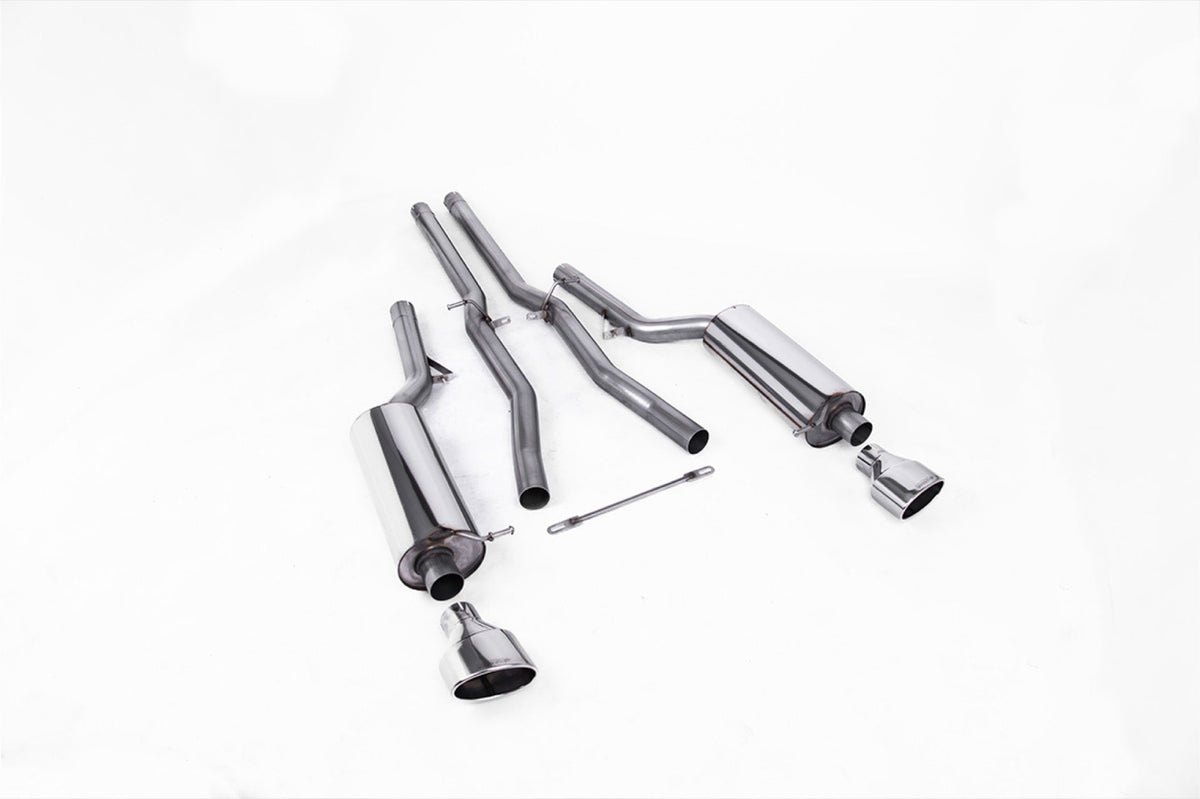 Milltek Audi RS6 C5 V8 Cat-back Exhaust BI-TURBO SALOON & AVANT (2002 to 2004) Non-resonated (louder)