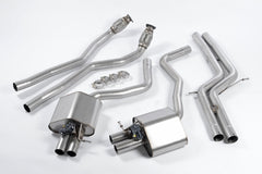 Milltek Audi RS7 C7 SPORTBACK 4.0 V8 TFSI BITURBO INC PERFORMANCE EDITION (2013 to 2018) Cat-back Exhaust Non-resonated (louder). Uses OE Tips