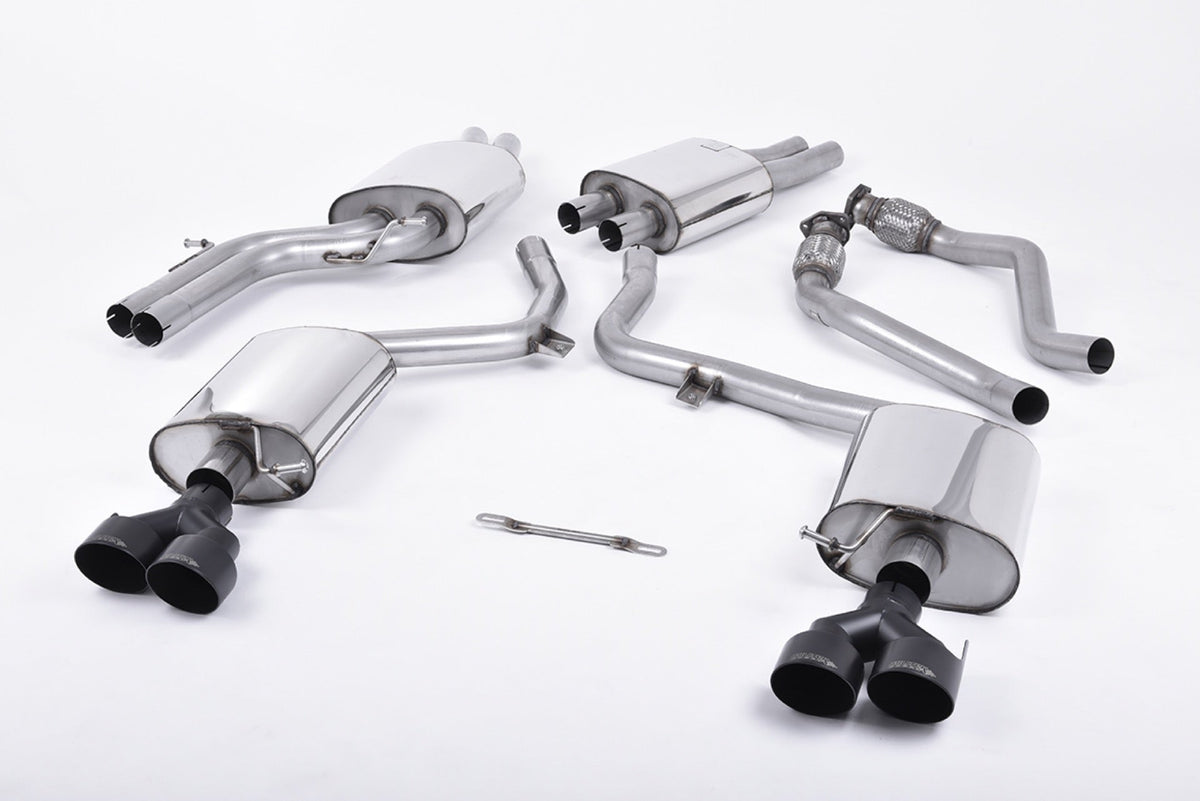 Milltek Audi S5 3.0 TFSI B8.5 SPORTBACK (2012 to 2016) - Ceramic Black Tips - EC Approved