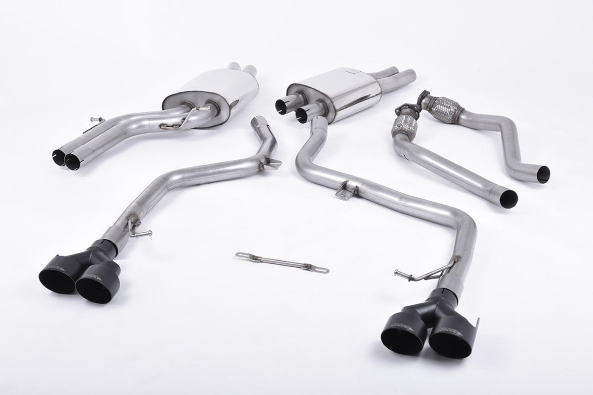 Milltek Audi S5 3.0 TFSI B8.5 SPORTBACK (2012 to 2016) Race Version. Ceramic Black Tips