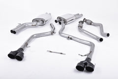 Milltek Audi S5 3.0 TFSI B8.5 SPORTBACK (2012 to 2016) Race Version. Ceramic Black Tips