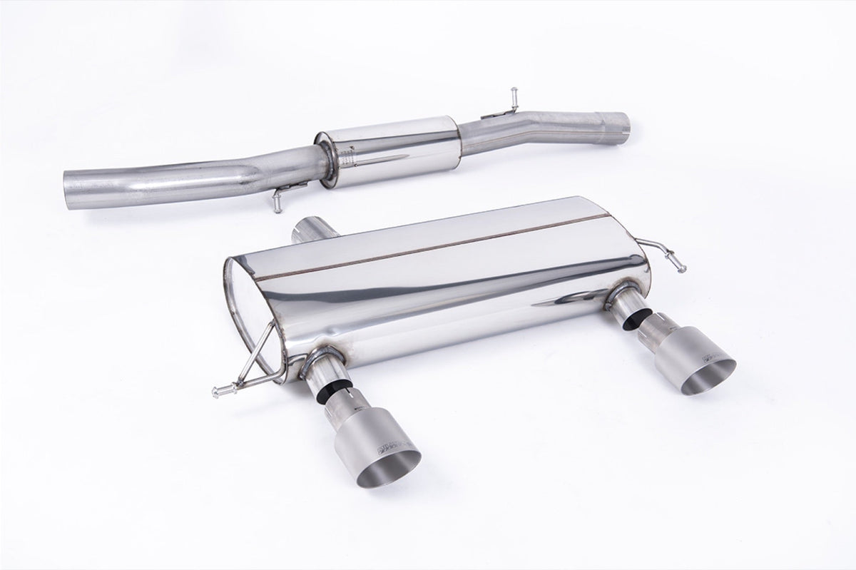 Milltek Audi TT 180 / 225 QUATTRO COUPE & ROADSTER (1998 to 2006) 3-inch Race System. Resonated (quieter). Lightweight Titanium GT100 Tips. 180 models may require dual-outlet rear valance from the 225 model