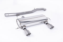 Milltek Audi TT 180 / 225 QUATTRO COUPE & ROADSTER (1998 to 2006) 3-inch Race System. Non-resonated (louder). Lightweight Titanium GT100 Tips. 180 models may require dual-outlet rear valance from the 225 model