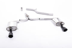 Milltek Audi A5 COUPÉ 2.0 TDI (2007 to 2012) Dual-outlet. Cerakote Black Tip. Requires A4 3.2 S line dual outlet valance