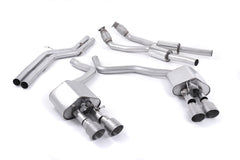 Milltek Audi S7 SPORTBACK 4.0 TFSI QUATTRO S TRONIC (2012 to 2018) Non-resonated (louder) with Titanium tips. Some 2016 and later models have an updated valve location on one rear silencer meaning the wiring loom needs extending to accommodate.