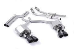 Milltek Audi S7 SPORTBACK 4.0 TFSI QUATTRO S TRONIC (2012 to 2018) Non-resonated (louder) with Cerakote Black tips. Some 2016 and later models have an updated valve location on one rear silencer meaning the wiring loom needs extending to accommodate.