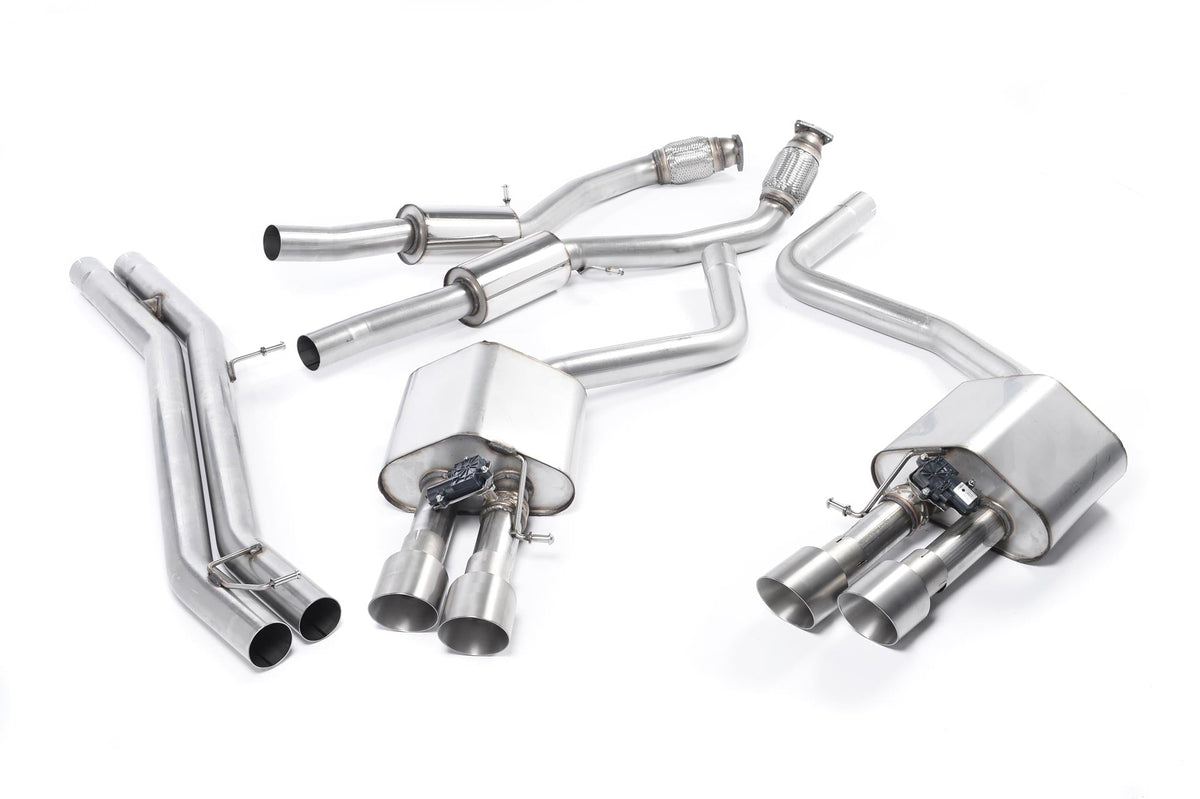 Milltek Audi S8 D4 4.0 TFSI QUATTRO TIPTRONIC (2013 to 2018) Cat-back Exhaust - ECE Approved