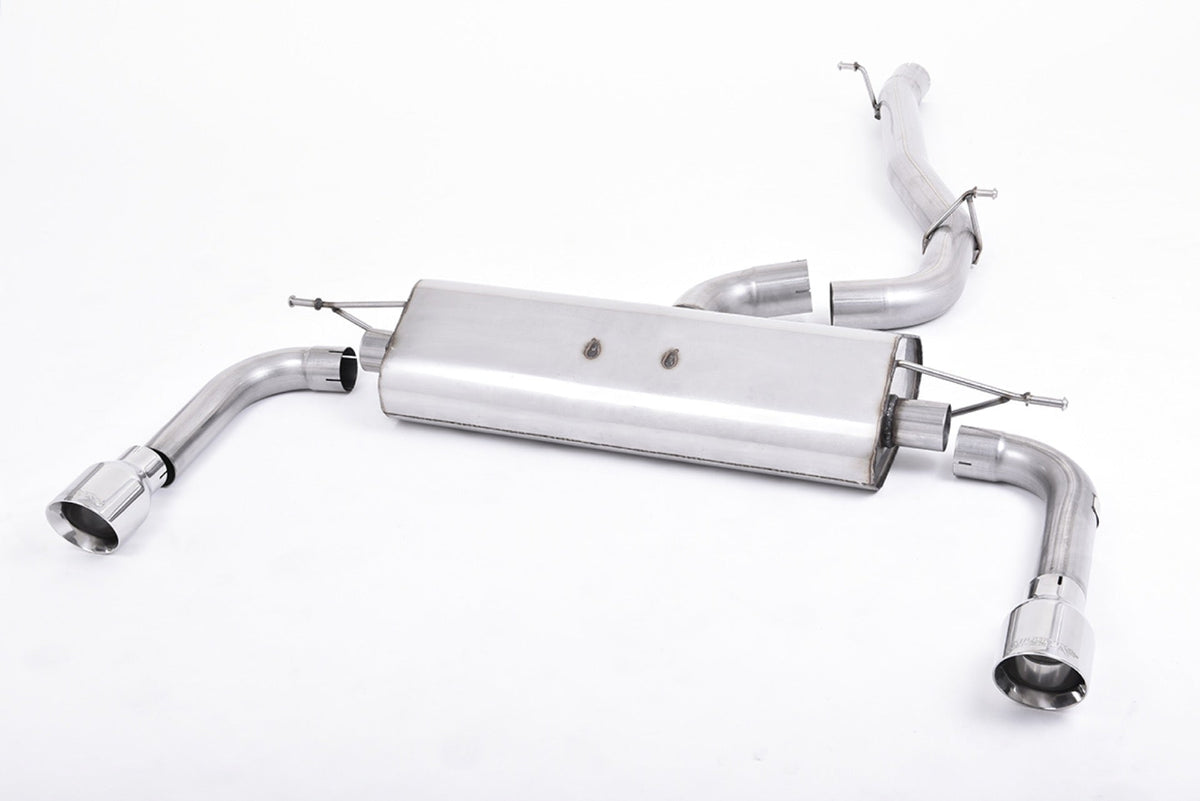 Milltek Audi A3 2.0 TFSI QUATTRO SEDAN 8V Cat-back Exhaust (US-ONLY) (2014 to 2020) Non-resonated (louder). Polished Tips