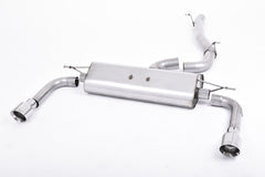 Milltek Audi A3 2.0 TFSI QUATTRO SEDAN 8V Cat-back Exhaust (US-ONLY) (2014 to 2020) Non-resonated (louder). Polished Tips