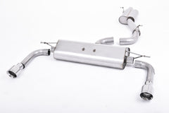 Milltek Audi A3 2.0 TFSI QUATTRO SEDAN 8V Cat-back Exhaust (US-ONLY) (2014 to 2020) Resonated (quieter). Polished Tips