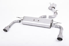 Milltek Audi A3 2.0 TFSI QUATTRO SEDAN 8V Cat-back Exhaust (US-ONLY) (2014 to 2020) Resonated (quieter). Titanium Tips