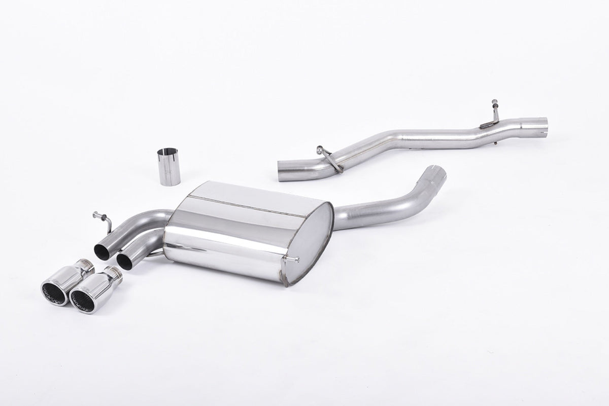Milltek Audi A3 3.2 V6 QUATTRO 3 DOOR & 5 DOOR SPORTBACK (2003 to 2012) Cat-back Exhaust - Non-resonated (louder)