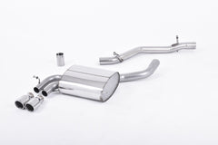 Milltek Audi A3 3.2 V6 QUATTRO 3 DOOR & 5 DOOR SPORTBACK (2003 to 2012) Cat-back Exhaust - Non-resonated (louder)