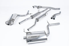 Milltek Audi A4 1.8T B6 QUATTRO SALOON Cat-back Exhaust - AVANT 163BHP (5 SPEED) (2001 to 2005) Resonated (quieter) with 90mm GT90 detachable trims