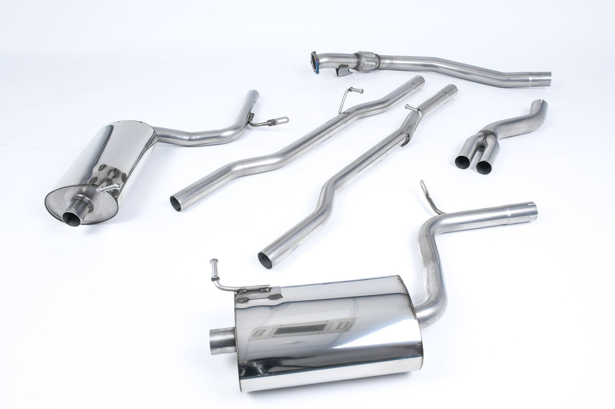 Milltek Audi A4 2.0 TFSI B7 QUATTRO AND DTM (2005 to 2008) Non-resonated (louder) with 100mm GT100 Tailpipes. Manual models only