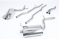 Milltek Audi A4 2.0 TFSI B7 QUATTRO AND DTM (2005 to 2008) Non-resonated (louder) with 100mm GT100 Tailpipes. Tiptronic models only