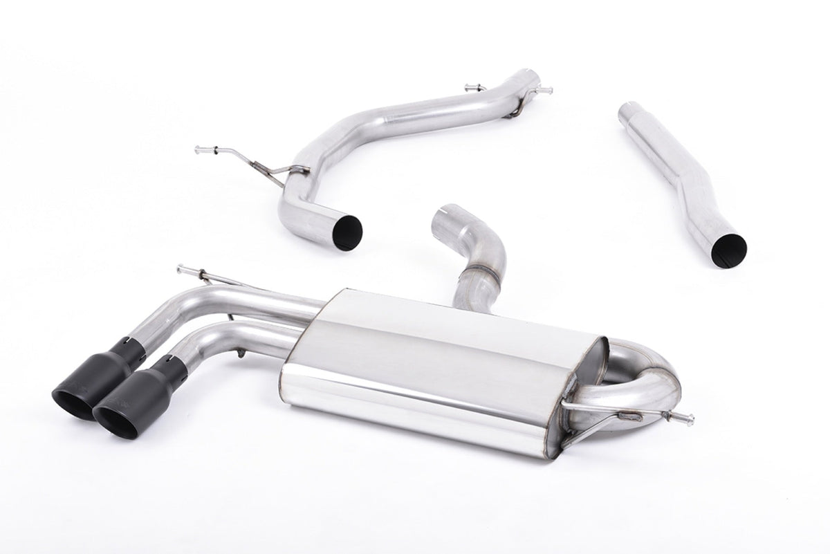 Milltek Audi SCIROCCO GT 2.0 TDI CR 170 (2009 to 2017) Twin-outlet. Cerakote Black Tips