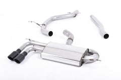Milltek Audi SCIROCCO GT 2.0 TDI CR 170 (2009 to 2017) Twin-outlet. Cerakote Black Tips