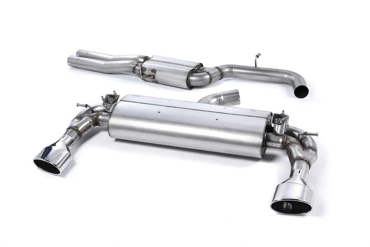 Milltek Audi RS3 SPORTBACK (8V MQB Cat-back Exhaust - PRE FACELIFT ONLY) (2015 to 2017) Resonated with Polished Oval Trims -- EC Approved