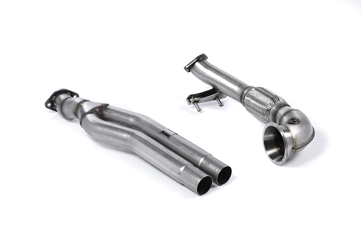 Milltek Audi RS3 SPORTBACK (8V MQB - PRE FACELIFT ONLY) (2015 to 2017) - Fits with Milltek and OE Cat Back Systems (Required Stage 2 ECU Remap) - Titanium Tips. Includes Active Exhaust Valve.