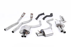 Milltek Audi RS7 C7 SPORTBACK 4.0 V8 TFSI BITURBO INC PERFORMANCE EDITION (2013 to 2018) Resonated with 76mm Downpipes. Uses OE Tips. Requires a stage 2 ECU remap (lambda cables need extending)
