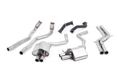 Milltek Audi RS7 C7 SPORTBACK 4.0 V8 TFSI BITURBO INC PERFORMANCE EDITION (2013 to 2018) Non-Res with 76mm Downpipes. Uses OE Tips. Requires a stage 2 ECU remap (lambda cables need extending)