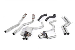 Milltek Audi RS7 C7 SPORTBACK 4.0 V8 TFSI BITURBO INC PERFORMANCE EDITION (2013 to 2018) Non-Res with 76mm Downpipes. Uses OE Tips. Requires a stage 2 ECU remap (lambda cables need extending)