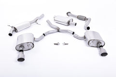 Milltek Audi A4 2.0 TFSI B9 QUATTRO SALOON & AVANT (NON OPF/GPF MODELS INC MILD HYBRID & Cat-back Exhaust WITHOUT BRACE BARS) (2016 and later) - EC Approved
