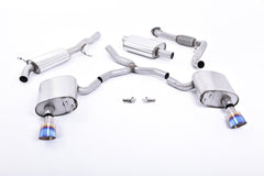 Milltek Audi A4 2.0 TFSI B9 QUATTRO SALOON & AVANT (NON OPF/GPF MODELS INC MILD HYBRID & Cat-back Exhaust WITHOUT BRACE BARS) (2016 and later) - EC Approved
