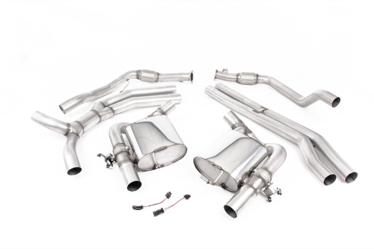 Milltek Audi RS5 B9 2.9 V6 TURBO COUPE (NON OPF/GPF MODELS) (2017 and 2019) Cat-back Exhaust - Louder) with Polished Oval Trims