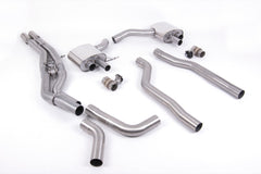 Milltek Audi RS7 C8 4.0 V8 Cat-back Exhaust BI-TURBO (NON OPF/GPF US/ROW MODELS) (2019 and Later) - Requires OE system to be Cut