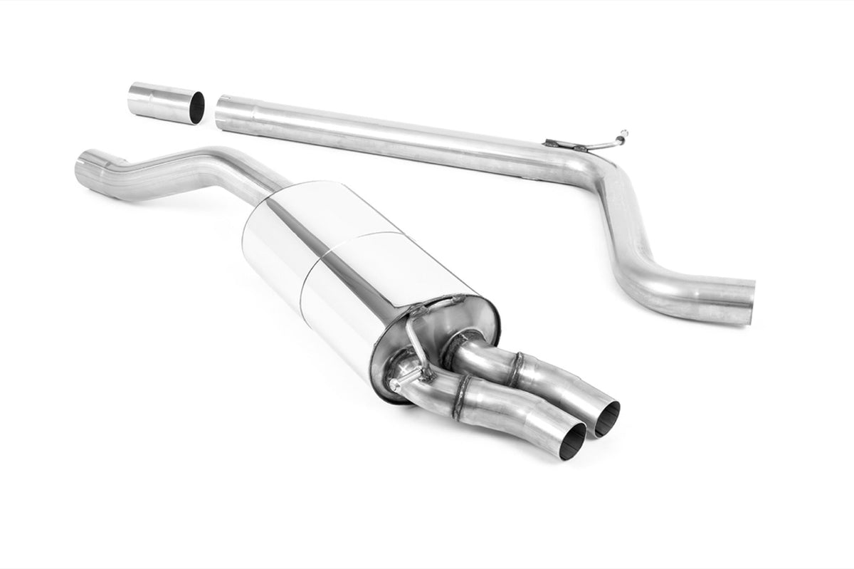 Milltek Audi A1 40TFSI 5 DOOR 2.0 (207PS) Cat-back Exhaust WITH OPF/GPF (2019 and Later) - GPF/OPF Back System with Cerakote Black GT-76 Trims - EC Approved