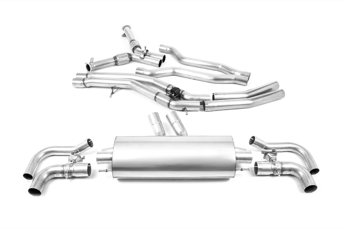 Milltek Audi RSQ8 4.0 V8 Cat-back Exhaust BI-TURBO (NON OPF / GPF EQUIPPED MODELS) (2020 and Later) - No Cutting Required - Fits with OE Trims